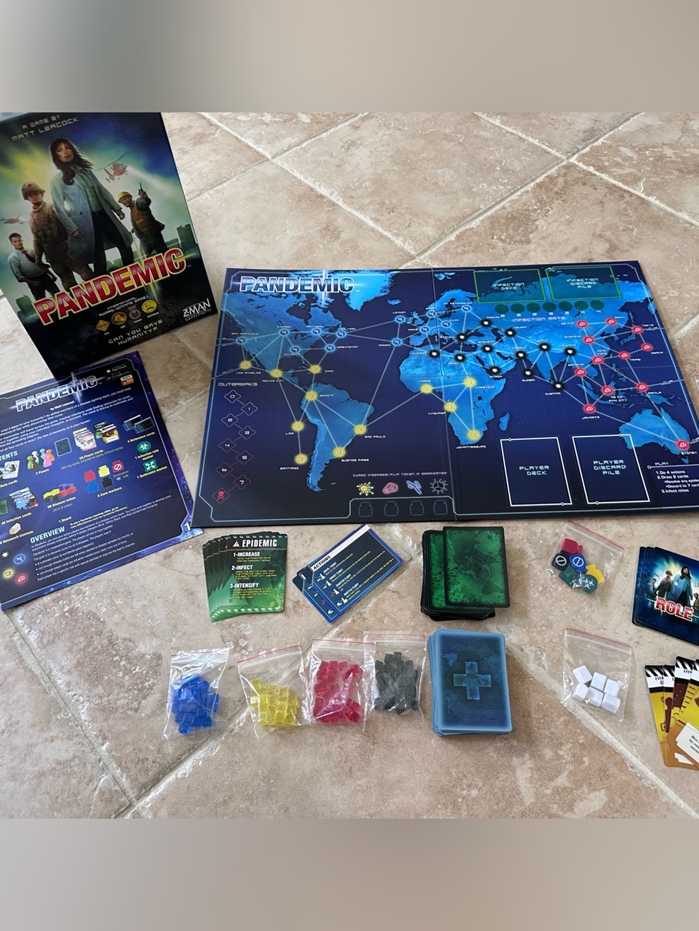 Pandemic Board Game Complete